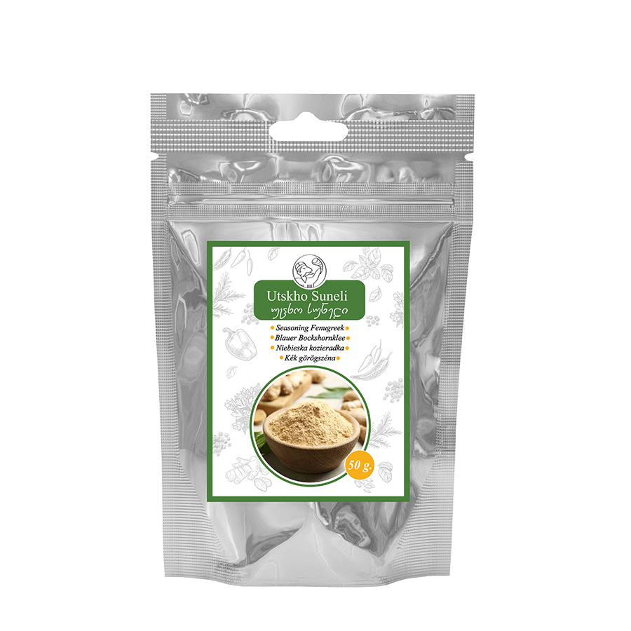 Gruzínské koření Utskho Suneli, modrá kozíra, 50 g, tradiční produkt z Gruzie pro vaření