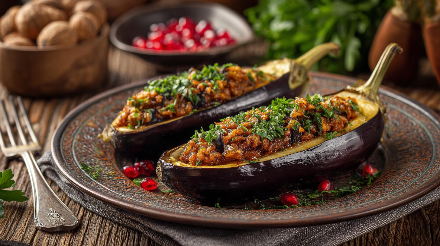 Badridžani – gruzínský lilek plněný ořechovou pastou. Badridžani recept krok za krokem Badridžani – gruzínský lilek plněný ořechovou pastou. Badridžani recept krok za krokem