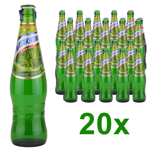 natakhtari estragonová limonáda tarchun nebo tarhun celé balení sklo