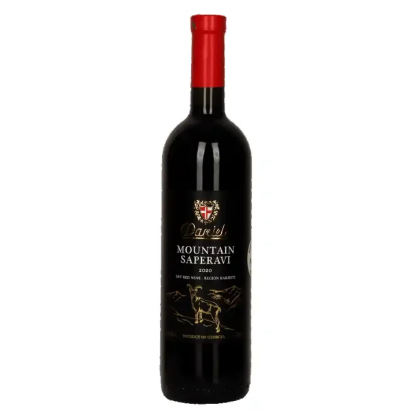 Mountain Saperavi od Danieli Winery má zářivě červenou barvu a intenzivní ovocné aroma s tóny třešní, borůvek a tmavého ovoce. V chuti je plné a sametové, s vyváženou kyselinkou a jemnými tříslovinami. Dlouhý a harmonický závěr přináší nezapomenutelný zážitek.